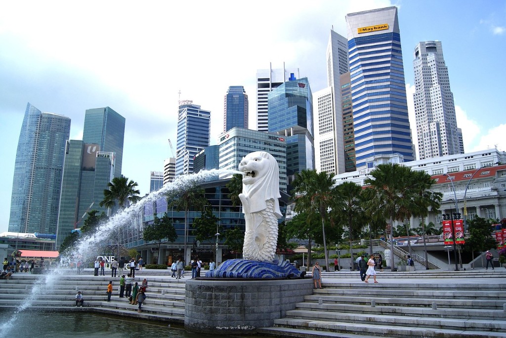 Singapore city skyline