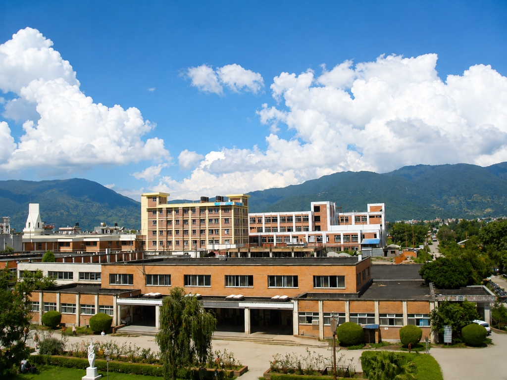Institute of Medicine Tribhuvan University campus and Kathmandu surroundings